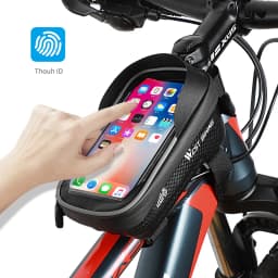 WEST BIKING Bicycle Bag Waterproof Touch Screen Cycling Bag Top Front Tube Frame MTB Road Bike Bag 6.5 Inches Phone Case