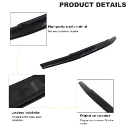 Dark Black Bonnet Guard Hood Deflector For Nissan Navara D40 2006 2007 2008 2009 Front Bug Shield protector Car Accessories
