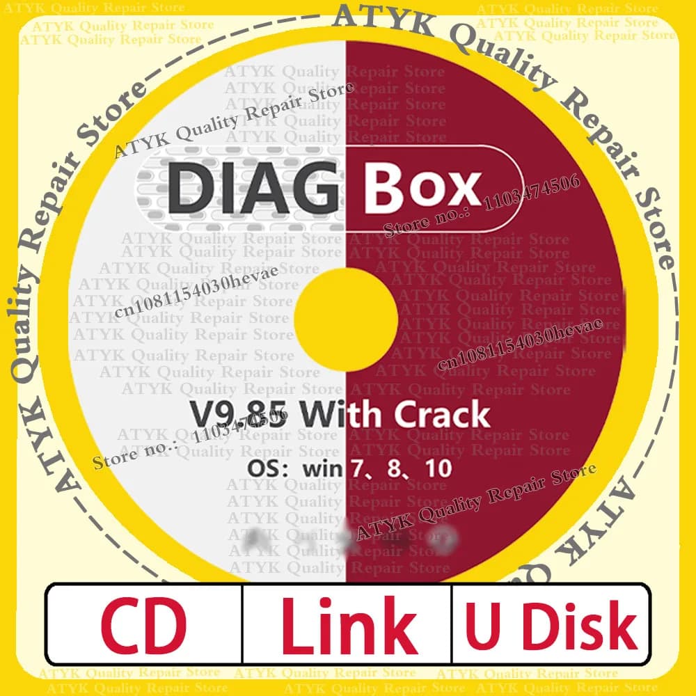 PP2000 software Diagbox 9.85 With crack Diagnose Adaptation Repair tools diagnostic pour voiture Obd2 scanner database Car tools