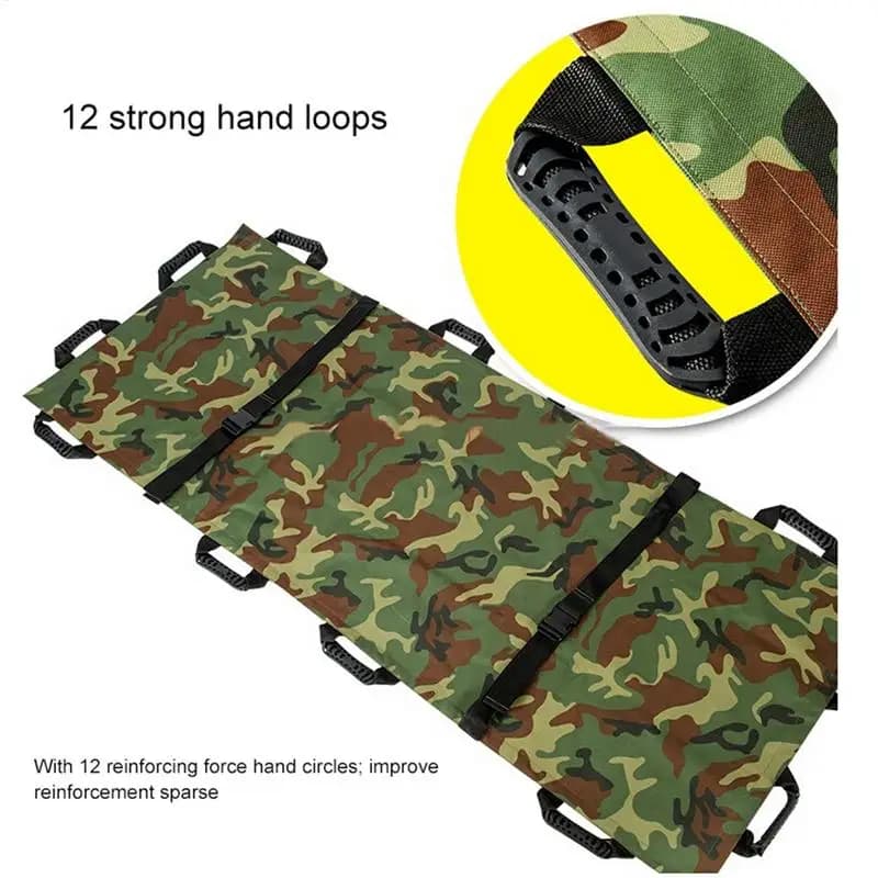Portable Soft Stretcher With Handbag First Aid Tools 12 Handles Soft First Aid Medical Stretcher For Home Sports Hospital Aid