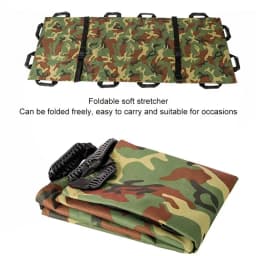 Portable Soft Stretcher With Handbag First Aid Tools 12 Handles Soft First Aid Medical Stretcher For Home Sports Hospital Aid