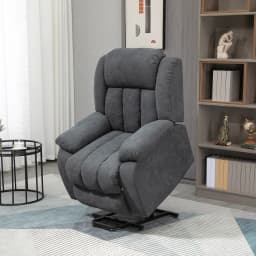 HOMCOM Heavy Duty Riser and Recliner Chair Lift Chair for the Elderly Dark Grey