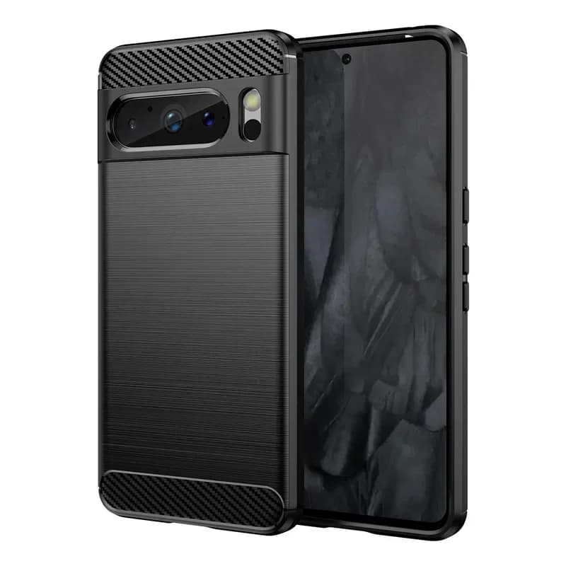 For Google Pixel 2 3 3A 4 4A 5G 5 XL Cases Carbon Fiber Soft TPU Matte Silicone Phone Cases For Pixel 6 6A 7 7A 8 Pro Back Cover