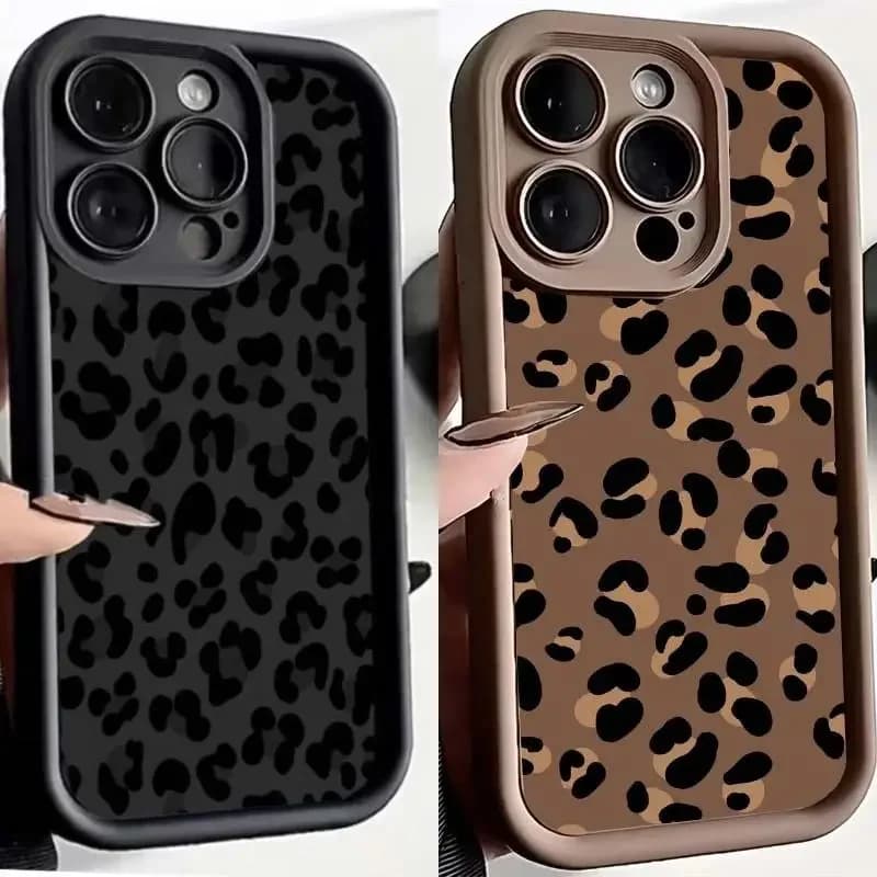 Retro Trendy Black Leopard Print Case for OPPO Reno 12F 11F 10 5G 8 11 10 12 Pro Reno 7 4G 4 5 6 Lite A38 A78 A98 A57 A77 Cover