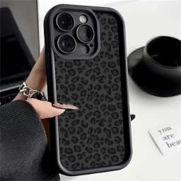 Retro Trendy Black Leopard Print Case for OPPO Reno 12F 11F 10 5G 8 11 10 12 Pro Reno 7 4G 4 5 6 Lite A38 A78 A98 A57 A77 Cover