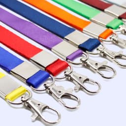 Plain Lanyard Neck Strap metal clip 15mm ID Lanyard For ID Badge Holder FREE