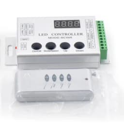 DC5V-24V HC008 4Keys Programmable RGB LED Pixel Controller 133 Effect Modes Dimmer for WS2812 WS2811 2801 LED Strip Light