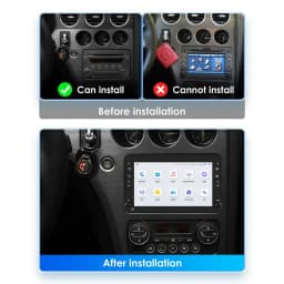 7" "CarPlay Android 13.0 8G+128G GPS Car Radio Player Wifi Multimedia For Alfa Romeo 159 939 Sportwagon Spider Brera 2005-2011