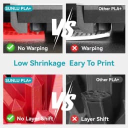 SUNLU 10KG PLA/PLA PLUS Filament 1.75mm 1KG Without Tray 3D Printer Filament for 3D Pen & Refill Filament