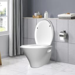 Toilet seat cover Soft close,clip-on toilet seat Antibacterial Flapper Suitable for most toilets