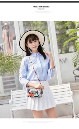 Ladies Girls multifunction 3 layers zipper wallet WaterProof Canvas Fabric Purses Moneybag Coin Purse, Crossbody Cellphone Purse