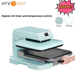 HTVRONT 15x15in 1500w Automatic Heat Press Machine Digital T-shirt Transfer Sublimation Print Vinyl Sublimation for T-shirt Bag