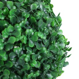 Outsunny 2 PCS Artificial Boxwood Three Balls Tree Decorative Plant Leaves