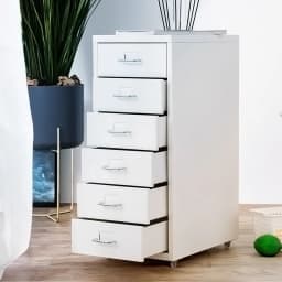 Metal Vertical File Cabinet with Wheels Durable, Free Standing 5-Drawer for Office Bedroom