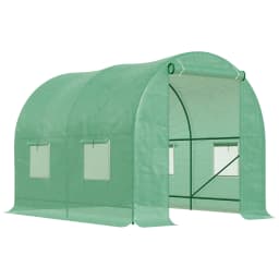 Walk-In Polytunnel Greenhouse Dome Garden Grow House W/ Window Door Heat Shed