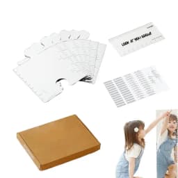Puzzle Mirror Growth Chart Ruler Shatterproof Acrylic Height Measurement Mirror Ruler Wall Decoration Full Body Mirror