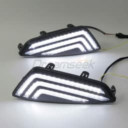 LED Daytime Running Light DRL for Toyota Sienna XSE XL40 2021 2022 2023 2024 Auto Driving Dynamic Turn Signal Light Fog Lamp