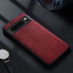Premium Luxury leather Phone Case for Google Pixel 8 7 6 Pro 8A 7A 6A 5 5A 4A 4 XL 5G Retro Business Style Solid color cover