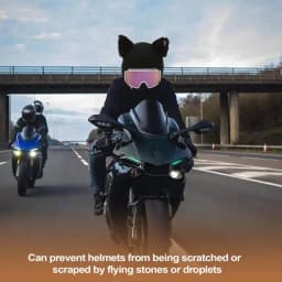 Cute Cat Ears Ski Headgear Cover Winter Sport Headwear Men Women Single Board Helmet Head Cover Outdoor Warm Protection