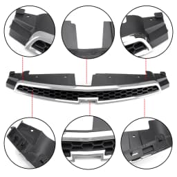 Artudatech Front Bumper Upper / Lower Grille Inserts Trim Covers For 2009 2010 2011 2012 2013 2014 Chevy Cruze