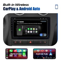 Essgoo 2DIN Android 14 9inch Carplay Car Stereo Multimedia Player Radio GPS Navi For Mercedes Benz A/B Class W169 W245 B200 W906