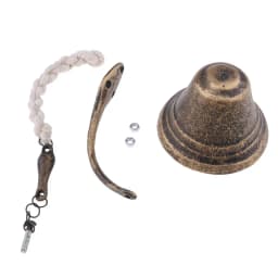Vintage Metal Cast Iron Home Door Bell Wall Mounted Garden Doorbell Bronze