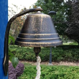 Vintage Metal Cast Iron Home Door Bell Wall Mounted Garden Doorbell Bronze