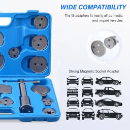 22pcs Car Disc Brake Rewind Tool Kit Truck Universal Caliper Piston Wind Back
