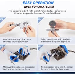 22pcs Car Disc Brake Rewind Tool Kit Truck Universal Caliper Piston Wind Back