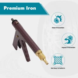 Vacuum Tire Repair Tool, Tubeless Tire Puncture Repair Gun, Car Motorcycle Scooter Wheel Tyre Plugger with Mushroom Plug & Box (Not included glue)