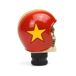 Car Interior Gear Shift Knob Universal Manual Handle Lever Shifter Knob Blue / Red Helmet Skull Style