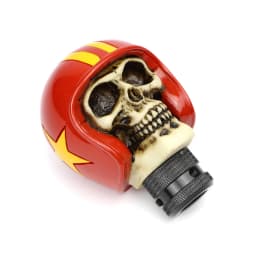 Car Interior Gear Shift Knob Universal Manual Handle Lever Shifter Knob Blue / Red Helmet Skull Style