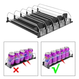 Beverage Organizer for Refrigerator, Automatic Beverage Propeller, Easy to