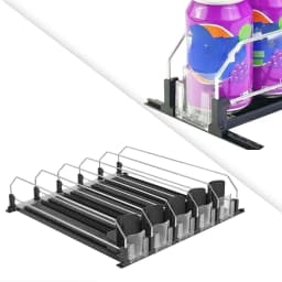 Beverage Organizer for Refrigerator, Automatic Beverage Propeller, Easy to