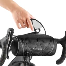 WEST BIKING Bike Handlebar Bag Portable Bicycle Front Bag Multi-purpose Shoulder Bag Tools Bag Reflective Cycling Frame Tube Bag