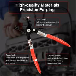 9PC Hose Clamp Pliers Kit Long Reach Car Water Fuel Oil Locking Removal Tool Set