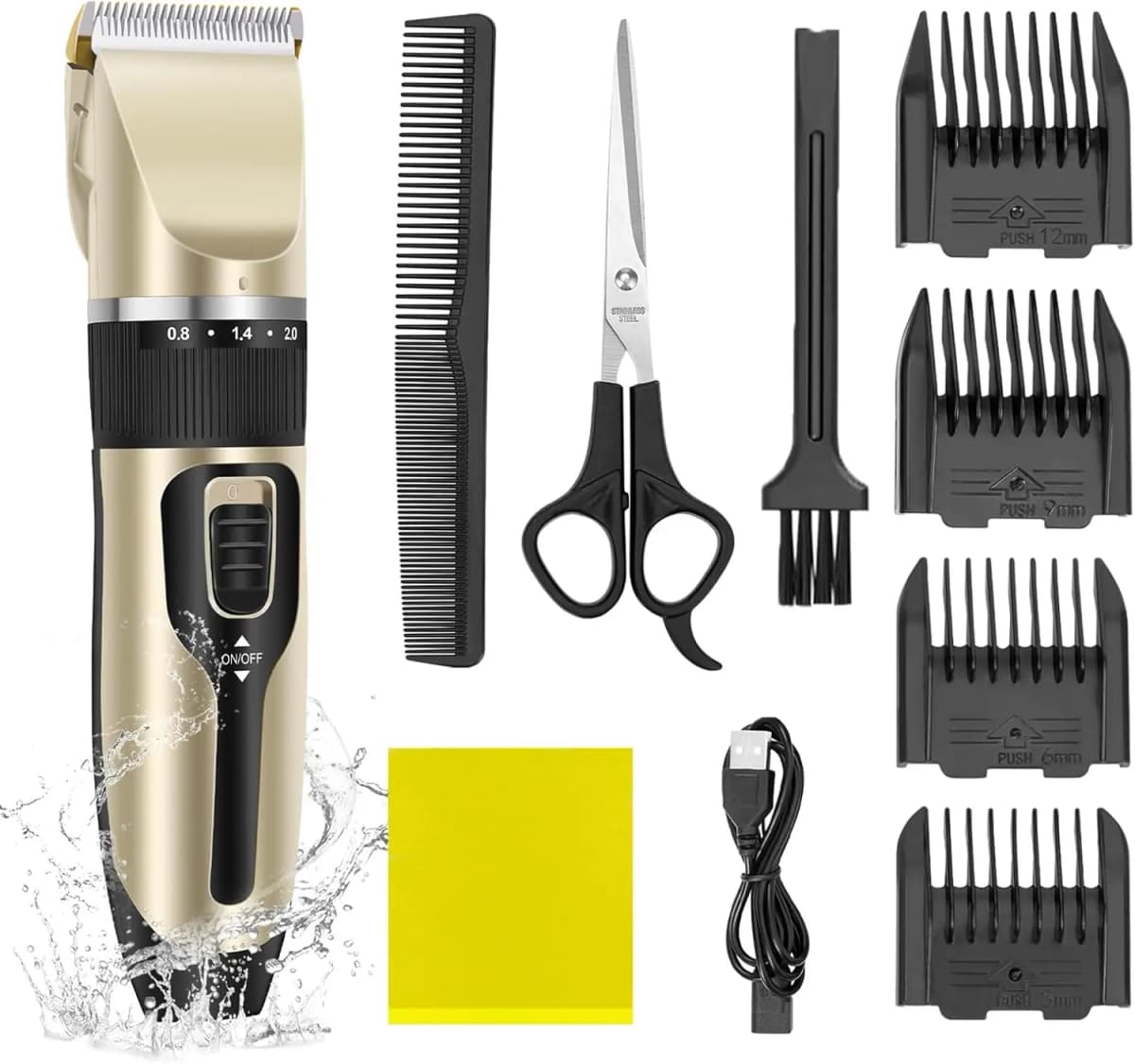 BRIEFNESS Pet Shaving Trimmer Professional Hair Trimmer Cordless Precision Trimmer All-In-One Body Hair Trimmer Sharp Blades