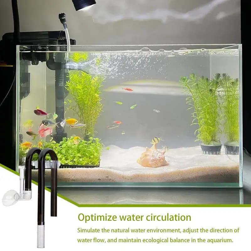 Fish Tank Inflow Outflow Sets Aquarium Inflow Outflow Tube Kit Fish Tank Strainer Device External Filtering Replacement
