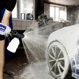 21V Cordless Pressure Washer Electric Car Washer,with Foam Filter Water Tank, High Pressure, Multifuction Nozzle Cleaner Jet Car