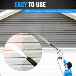 21V Cordless Pressure Washer Electric Car Washer,with Foam Filter Water Tank, High Pressure, Multifuction Nozzle Cleaner Jet Car