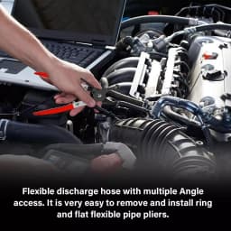 Automotive Flexible Hose Clamp Clip Pliers Set Swivel Jaw Flat Angled Band Tool