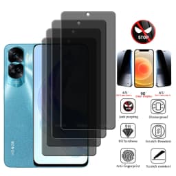 1/2/3/4Pcs For Honor 90 Lite Glass Huawei Honor 90 Lite Tempered Glass 9H Privacy Anti-Spy Glue Screen Protector Honor 90 Lite