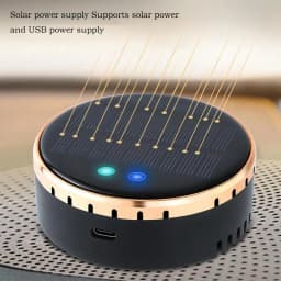 Air Purifier For Car Solar Portable HEPA Car Purifier Air Freshener Small Home Deodorizer Odors Vehicle Accessories With USB