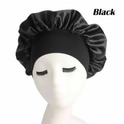 1/2x Long Hair Care Satin Bonnet Night Sleep Hat Cap Silk feel Head Wrap Turban
