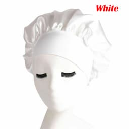 1/2x Long Hair Care Satin Bonnet Night Sleep Hat Cap Silk feel Head Wrap Turban