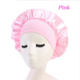 1/2x Long Hair Care Satin Bonnet Night Sleep Hat Cap Silk feel Head Wrap Turban