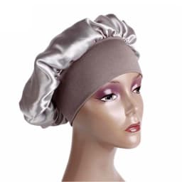 1/2x Long Hair Care Satin Bonnet Night Sleep Hat Cap Silk feel Head Wrap Turban