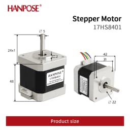 20pcs 50PCS 100PCSHigh torque motor 4 lead Nema 17 motor1.5A 40N.CM 17HS4401 Smooth operation for cnc 3D printer r stepper motor