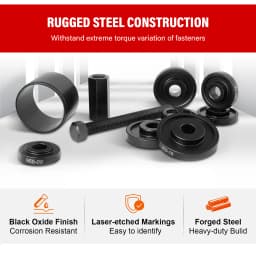 23Pc Front Wheel Drive Bearing Puller Press Removal Installation Tool Kit Set UK