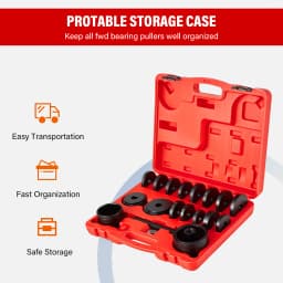 23Pc Front Wheel Drive Bearing Puller Press Removal Installation Tool Kit Set UK